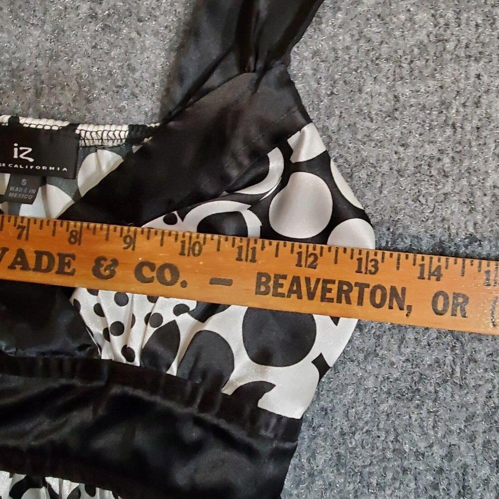 IZ Buyer California Womens Teen Tank Top Sleevless Blouse Size Small Black White - Picture 9 of 11